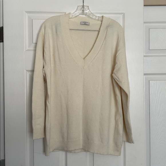 Aritzia Sweaters - Aritzia The Group Light Birch V-Neck Wool Sweater 2XS